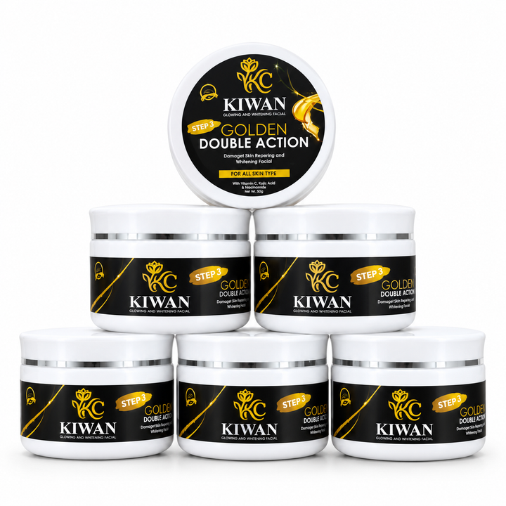 Kiwan 6-Step  Golden Glowing & Whitening Facial Kit