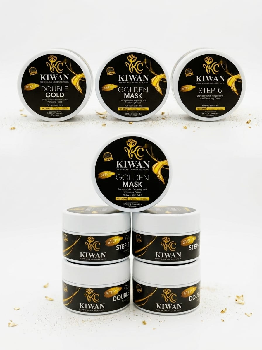 Kiwan 6-Step  Golden Glowing & Whitening Facial Kit