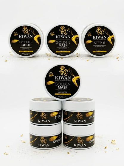 Kiwan 6-Step  Golden Glowing & Whitening Facial Kit