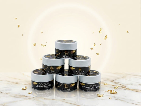 Kiwan 6-Step  Golden Glowing & Whitening Facial Kit