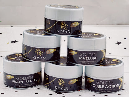 Kiwan 6-Step  Golden Glowing & Whitening Facial Kit