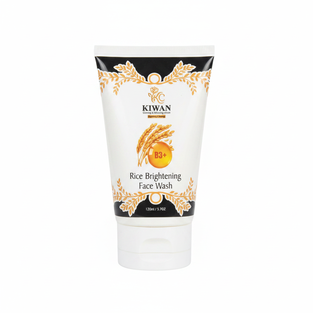 Kiwan Rice Brightening Face Wash - White Background Square