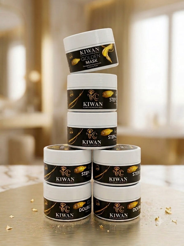 Kiwan 6-Step  Golden Glowing & Whitening Facial Kit